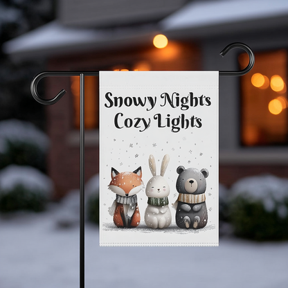 Winter Woodland Garden Flag