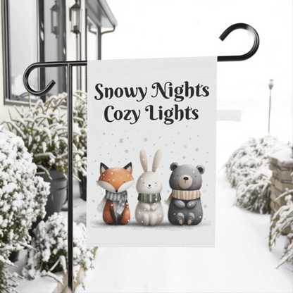 Winter Woodland Garden Flag